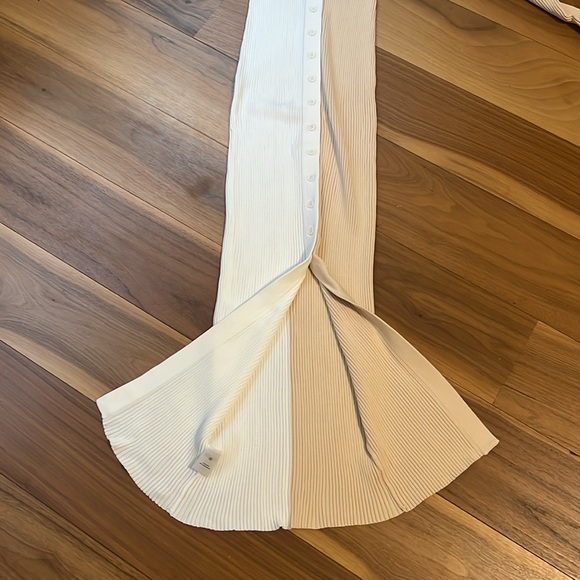 Staud Shoko Sweater Dress in White/Biscotti, Size XS - Picture 6 of 8